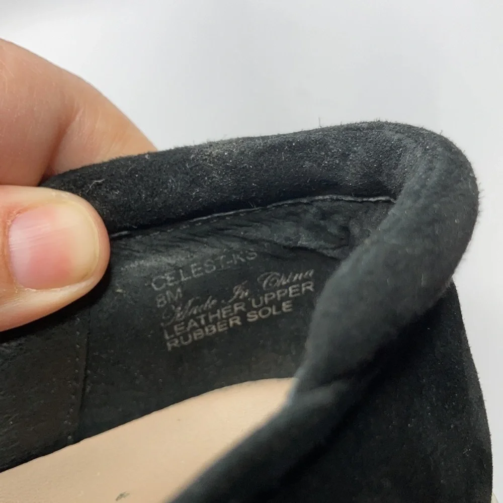 Donald J Pliner Celest knot front suede slip on sneakers size 8‎